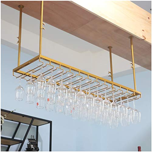 Stylish Simplicity Down Wine Rack Simple Style Retro Wrought Iron Metal Living Room Bar Display Wine Rack Home Goblet Rack - Restaurant Kitchen B