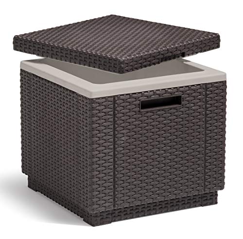 Keter Ice Cube Beer and Wine Cooler Table Perfect for Your Patio, Picnic, and Beach Accessories