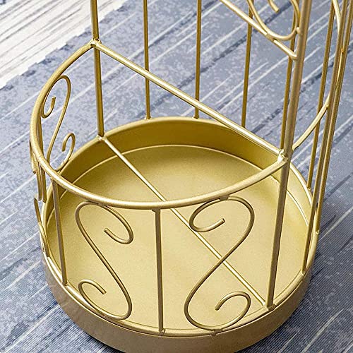 OMOONS Metal Iron Umbrella Stand, Modern Rustproof Umbrella Holder Rack for Long and Short Umbrella, Walking Stick and Cane, Decoration Collocati