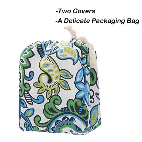 Magpie Fabrics Set of 2 Decorative Cushion Covers, 45 x 45 cm, Colourful Cushion Covers, Outdoor, Waterproof, Polyester, for Sofa, Bedroom, Outdo