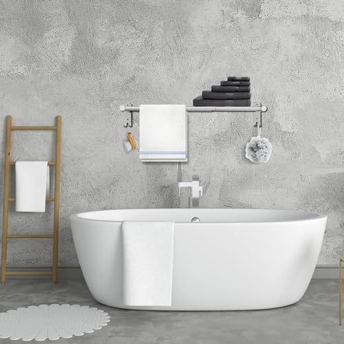 Double Towel Rail Tanice Stainless Steel Towel Rail Retractable 40-70 cm/15.75-27.56 Inch Towel Rack Wall Mounted with Screws for Bathroom and Ki