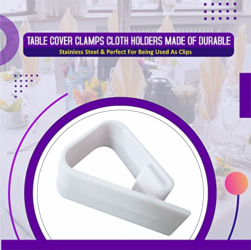 LORD C Tablecloth Holders Plastic Table Cloth Clips Cloth Holders Ideal For Indoor Outdoor Picnics Parties Weddings Dinners Schools Home 4cm In S