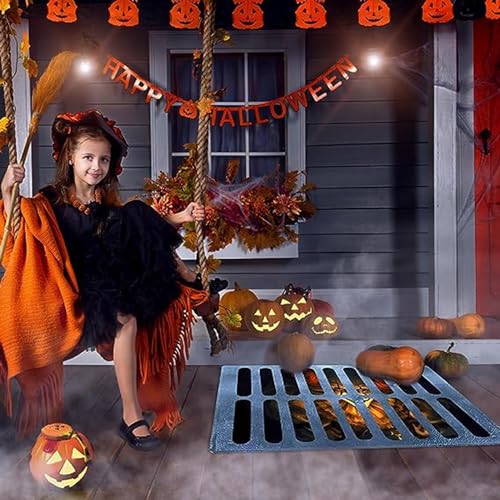 LAPUOTSP Halloween 3D Illusion Clown Doormat, 15.7 "x 23.6" Horror Movie Clown Doormat, Halloween Outdoor, Indoor Anti Slip, dust Removal Decorat