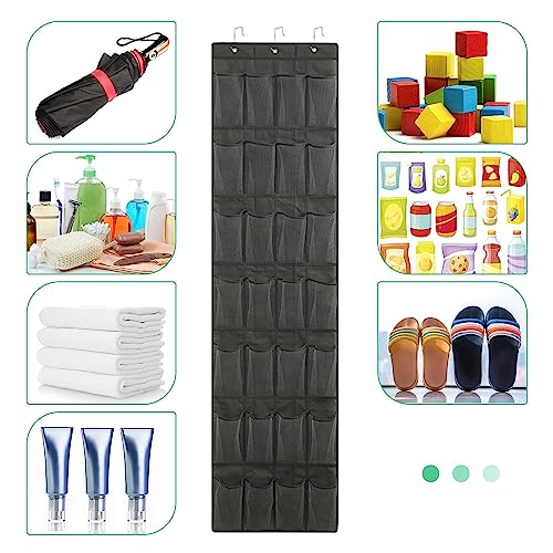 NEUSID 28 Pockets Large Pockets Over the Door Shoe Storage Organiser, Back of the Door Shoe Rack Hanging Shoe Holder for Wardrobe Door Complete w
