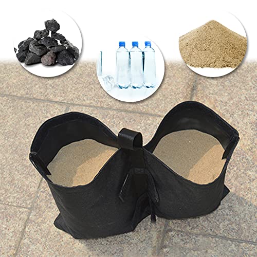 TSLBW Set of 4 Gazebo Sand Weights Bags 800D Heavy Duty Double-Stitched Sand Weight Bags SandBags Weights for Pop up Canopy Tent, Patio Umbrella,