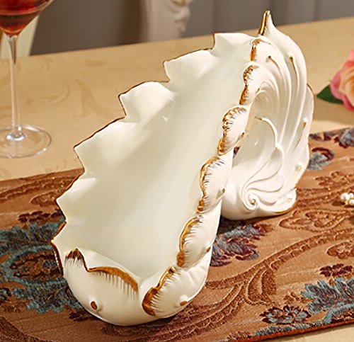 PIBM Fashion Creative Peacock Ceramic European Classical Ivory White Wine Cabinet Decorations Living Room Entrance Decoration Crafts Wine Rack J1