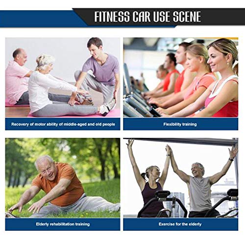 LUNEZY Adjustable Speed Rehabilitation Assisted Bicycle Electric Bike Pedal Trainer with Fitness Exercise Bike Rehab Trainer for Hand Arm Knee Le