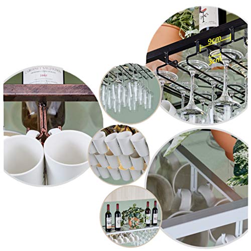 Stylish Simplicity Down Wine Rack Multifunctional Wine Rack Glass Wine Glass Holder Vintage Wrought Iron Wine Rack - Restaurant Kitchen Bar Glass