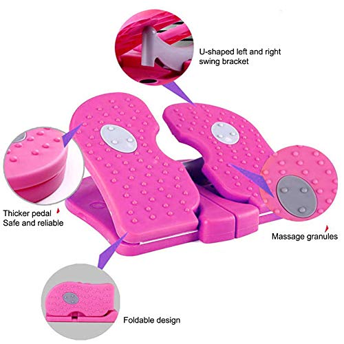 Foot Stepper Exercise Machine, Mini Stepper Trainer for Fitness Stovepipe, Leg Exercisers Peddle,Mute Folding Under-Desk Leg Workout Trainer for