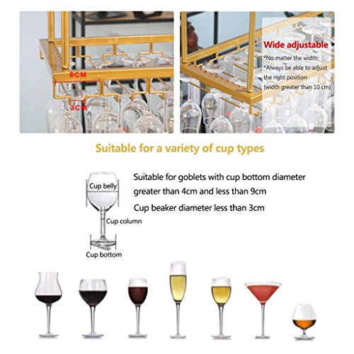 Stylish Simplicity Down Wine Rack Simple Style Retro Wrought Iron Metal Living Room Bar Display Wine Rack Home Goblet Rack - Restaurant Kitchen B