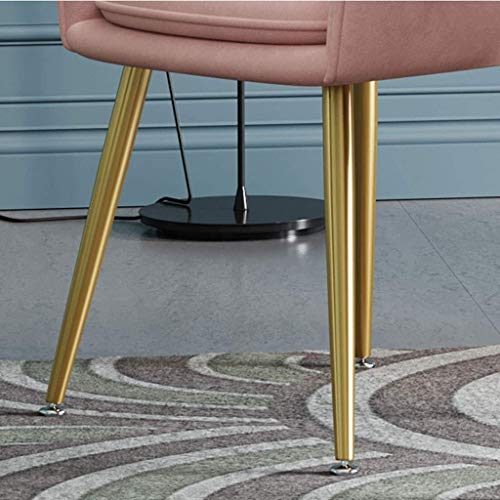 Modern Kitchen Dining Room Chairs Set Of 2 Velvet Dining Chair Kitchen Counter Lounge Living Room Corner Chair Metal Legs with Armrests & Backres