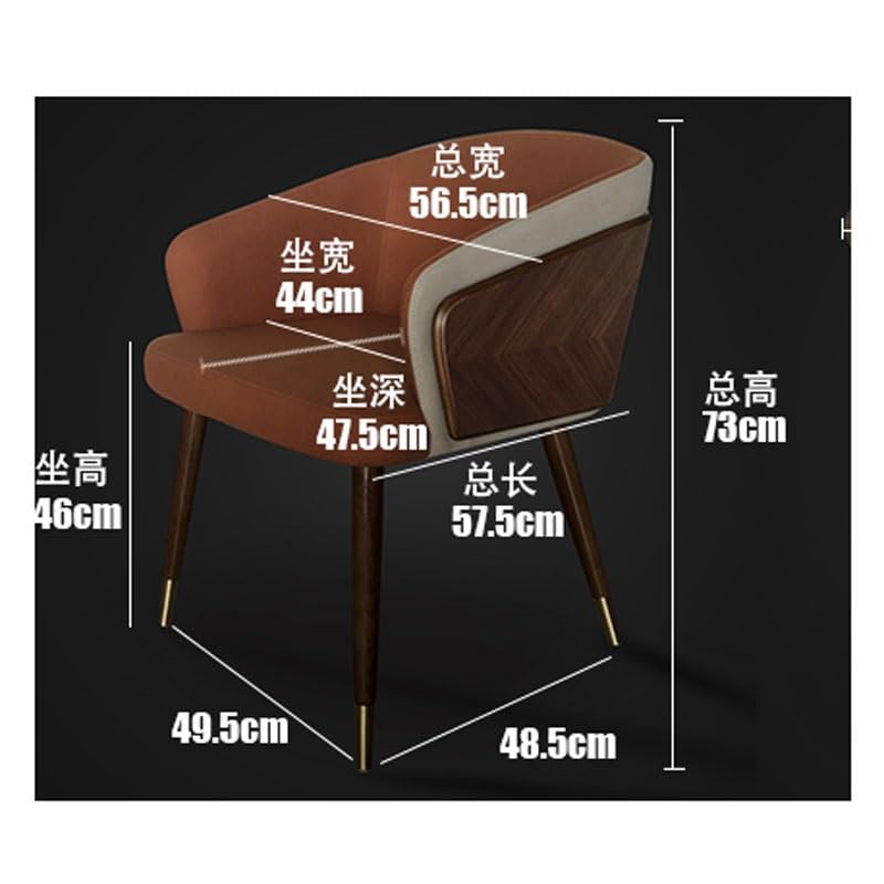 LUKEO Comfortable Dinning Chair Home Kitchen Designer Dining Chairs Bedroom Household Products