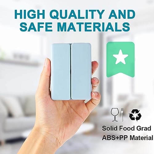 AWAVM 2PCS Travel Portable 7-Cell Medicine MOX, Foldable Flip Medicine Box, Personal 7-Day Sealed Pill Storage Box