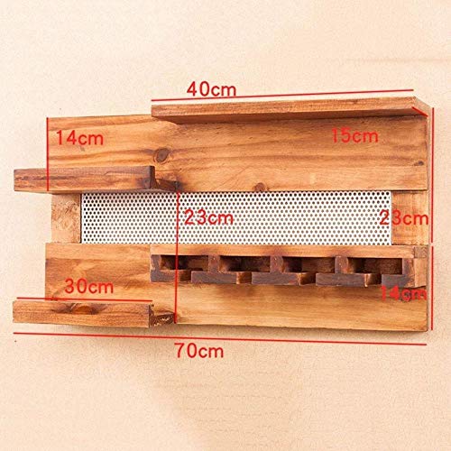 NEOCHY Wine Rack Modern Wall-Mounted Living Room Kitchen Bar Retro Decorative Wine Bottle Storage Rack Goblet Hanging
