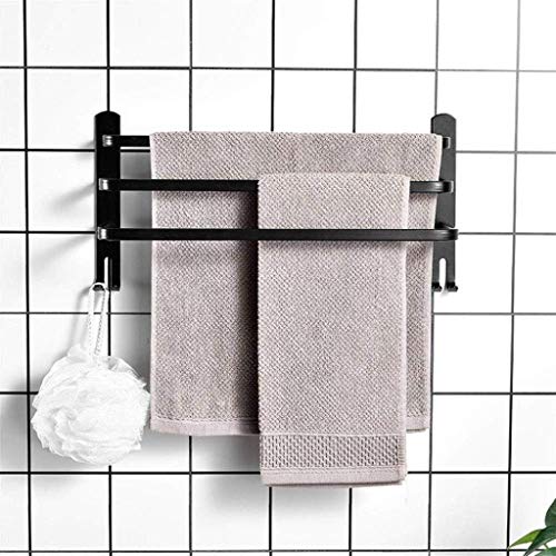 RSOCHS Stainless Steel Towel Rack - Bathroom Towel Rack Towel Space Aluminum (40cm,50cm,60cm) (Size : 50cm)