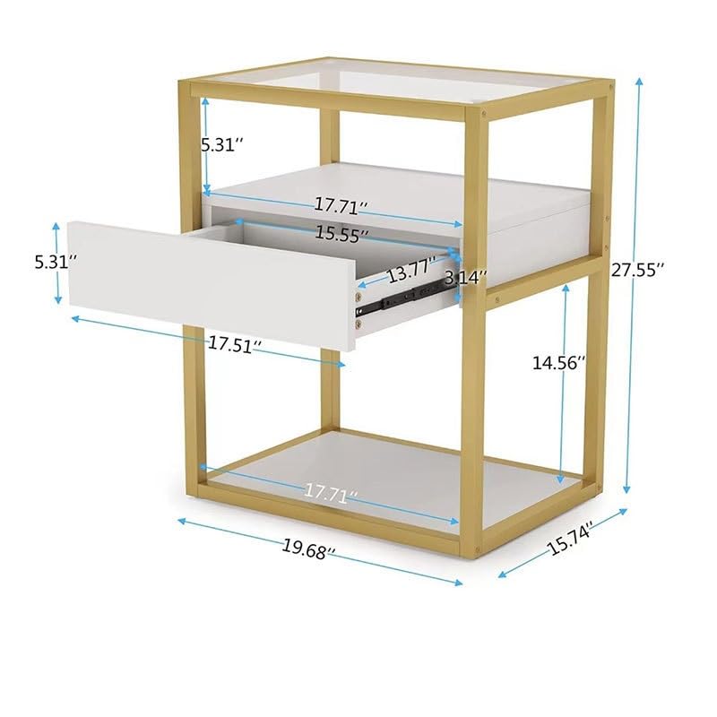EYHLKM Bedside Cabinet Small Storage Shelf Bedroom Bedside Table Storage Lockers Household