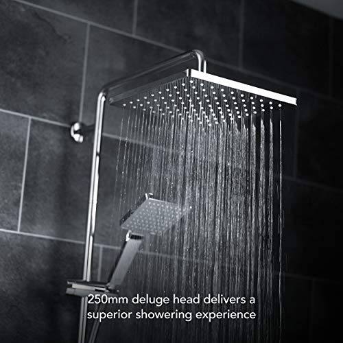 Mira Showers Honesty Dual Mixer Shower ERD Square Bar Valve Mixer Shower Chrome 1.1901.002