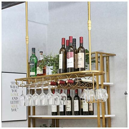 Stylish Simplicity Wine Glass Holder Vintage Iron Inverted High Glass Holder Simple Creative Display Decoration Stylish Simplicity Bottle Holder