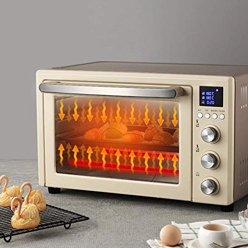 YYURUYI Electric Oven Home Baking Multifunctional Automatic Cake Machine 32 Liters Capacity Double Probe Temperature Control 3D Hot Air Circulati