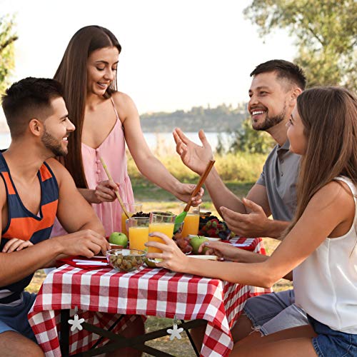 Relaxdays Tablecloth Weights, Pack of 8 Clips, Curtain Clamps, in-& Outdoors, Stainless Steel, Heart, Silver