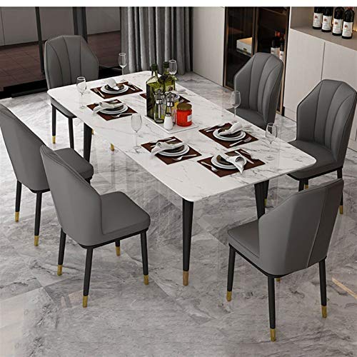 dining chair Kitchen Dining Room Furniture Chairs Dining Chair PU Leather High Back Cushion Soft Seat Study Lounge Chair Restaurant Hotel Compute