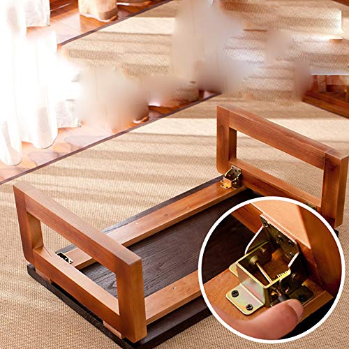 DINGZZ Classical folding table Garden Tables dining table Nordic Home Telescopic Folding Desk Small Apartment Solid Wood Rectangular Dining Table