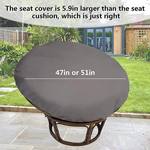 Papasan Chair Cushion Covers Only, Outdoor Indoor Cushion Waterproof Slipcover for Papasan Chair Cushion, Removable Zippered Papasan Cushion Cove