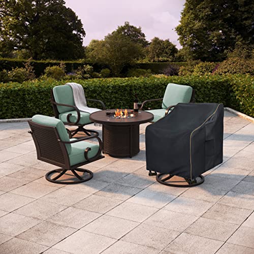 LSongSKY Outdoor Swivel Lounge Chair Cover 2 Pack,Waterproof Heavy Duty Outdoor Chair Covers,Patio Rocking Chair Covers For Outdoor Furniture,(30