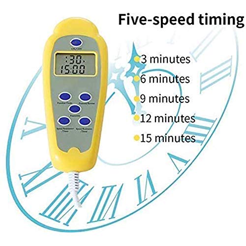 LUNEZY Under Desk Leg Pedal Exerciser with Handle, Electric Pedal Exerciser with Leg Protector Bracket - Rehabilitation Trainer for The Elderly