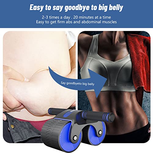 New Aabdominal Wheel, Automatic Rebound Abdominal Wheel,Wheels Roller Domestic Abdominal Exerciser, Ab Roller Wheel for Abdominal Core Strength T