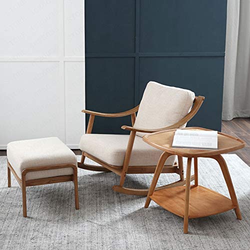 LUKEO Wood Stool, Sofa Footstool Sofa Footrest Footrest, Rectangular Family Footstool