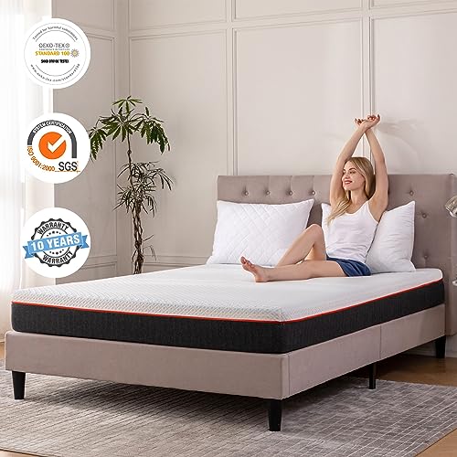 Good Nite Mattress Double Memory Foam Mattress with Breathable Skin-friendly Soft and Durable OEKO-TEX Fabric Medium Firm Perfect for Body Suppor