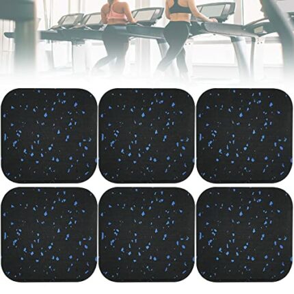 CODIRATO 6 PCS Treadmill Shock Absorbing Mat Exercise Equipment Mat Home Anti-Vibrasion Sound Insulation Thickened Floor Pad Treadmill Mat for Ca