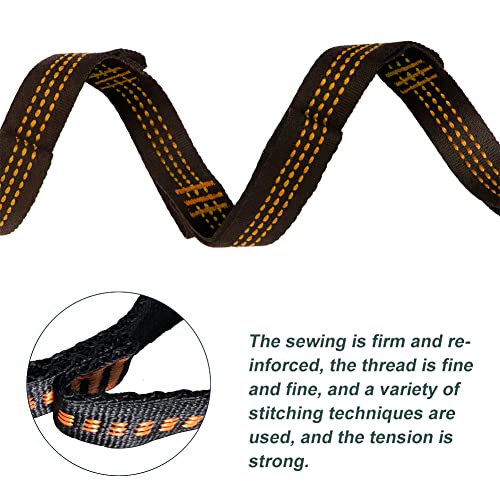 Hammock Straps 2 Pack 2M Outdoor Camping Hammock Tree Accessories Yoga Swing Hanging Belt Heavy Duty Extension Loop Suspension System With 2 Cara