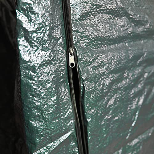 RAM ONLINE Heavy Duty Waterproof 3 Seater Swinging Garden Hammock Cover with Zip,L,Green,9653