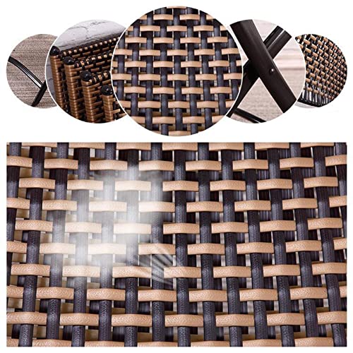 Outdoor Folding Chair, Lightweight Collapsible Rattan Chairs, Easy to Store & Carry, for Picnic, BBQ Garden Patio Yard,2pcs