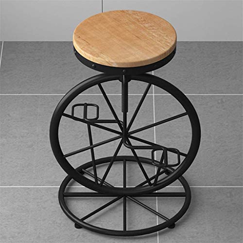 DINGZZ Chair Pub Bar Height Barstool Industrial Dining Bar Stools Chairs for Coffee Shop, Bar, Home Balcony