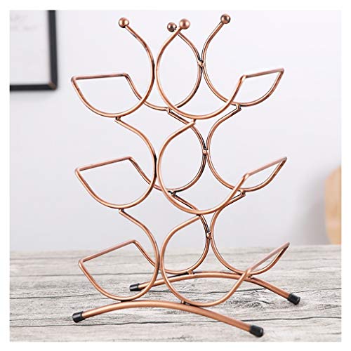 EYLINK Wine Racks,Iron European Retro Household Living Room Display Wine Cabinet Decoration