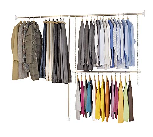 Brabantia Telescopic Clothes Rack System, Silver, 3-Piece