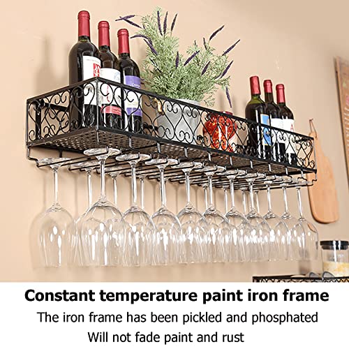 Modern Wine Rack Wall Mounted, Bottle & Glass Holder, Metal Wall Mounted Wine Racks, Wine Rack Wall, Wine Racks For Wall, Hanging Wine Rack With