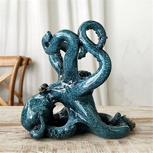 JJZXD Octopus wine rack resin wine bottle rack decoration craft wine set decoration bar supplies