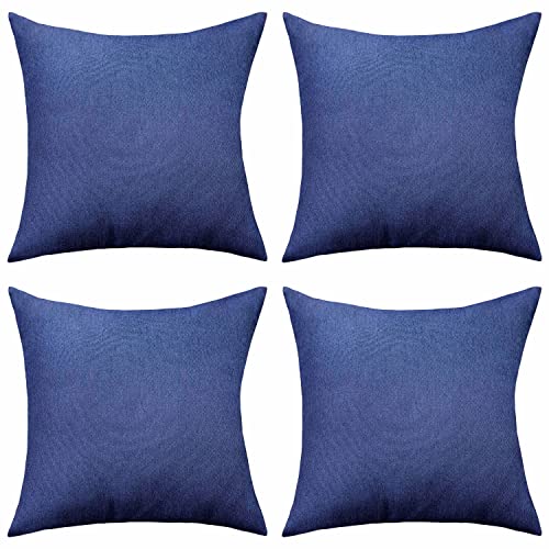 Home Brilliant Sage Green Cushion Covers 45 x 45 for Garden Furniture, Decorative Outdoor Cushions Covers Waterproof, 18x18 inches, Pack of 4, Sa