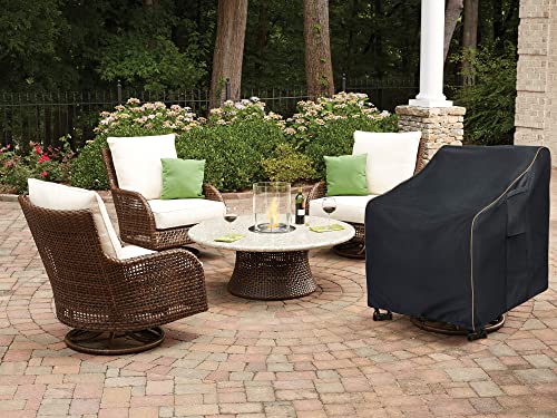 LSongSKY Outdoor Swivel Lounge Chair Cover 2 Pack,Waterproof Heavy Duty Outdoor Chair Covers,Patio Rocking Chair Covers For Outdoor Furniture,(30