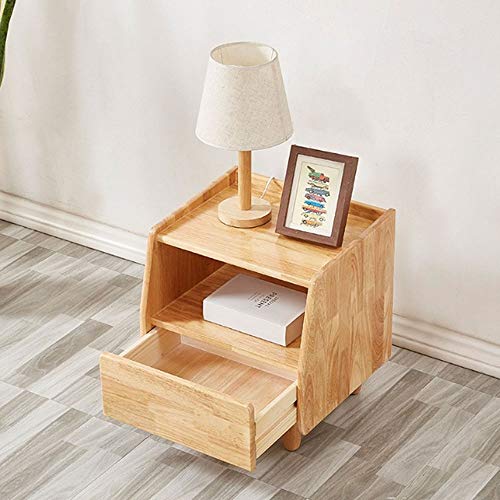 JYDQM Bedside Table Solid Wood Nordic Minimalist Bedroom Bedside Storage Locker Economic Japanese Log Cabinet