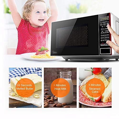 SZDQX Household Intelligent Multi Functional Home Use Mini 110V-240V 700W,Stainless Steel Countertop Microwave Oven