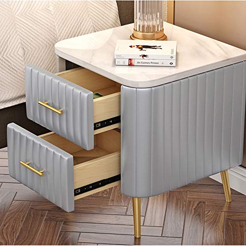 JYDQM European White Nightstand Simple Storage Cabinet Metal Storage Cabinet