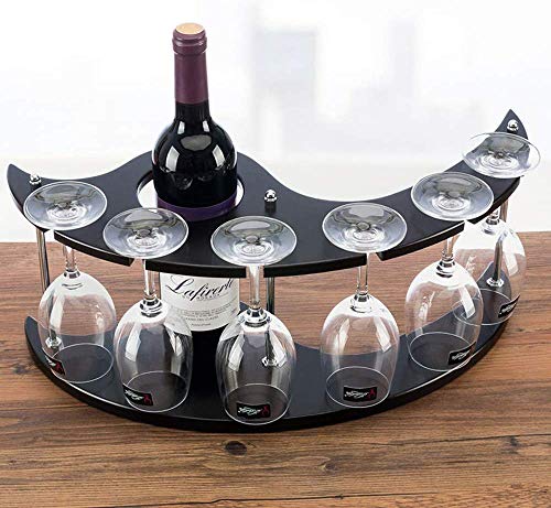 PIBM Stylish Simplicity Wine Racks Free Standing Wine Racks,Solid Wood Creative Wine Cabinet Decoration,Living Room Restaurant Kitchen Home Pract