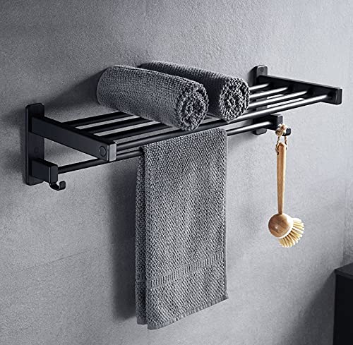 DINGZZ Bathroom Accessories Bathroom Space Aluminum Towel Rack Bathroom Towel Rack Shelf Toilet Paper Holder Six Sets