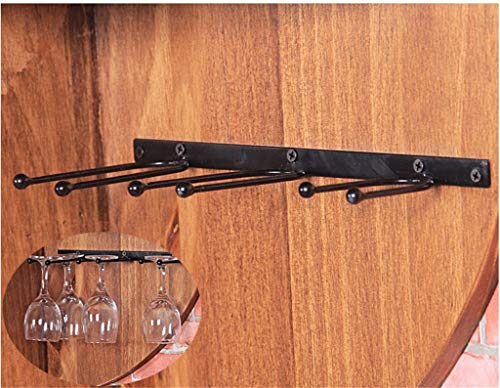 EYLINK Round Wine Rack Wall Holder Free Standing | Loft Wall Shelf Storage Rack Wall-Mounted Wine Glass Holder | Cube Wine Cabinet Bottle Holder