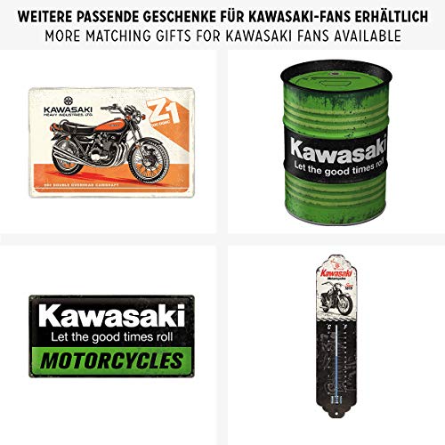 Nostalgic-Art, Retro-Style Fridge Magnets, Kawasaki – Motorcycles – Gift idea for bikers, Magnet set for notice board, vintage design, 9 pieces